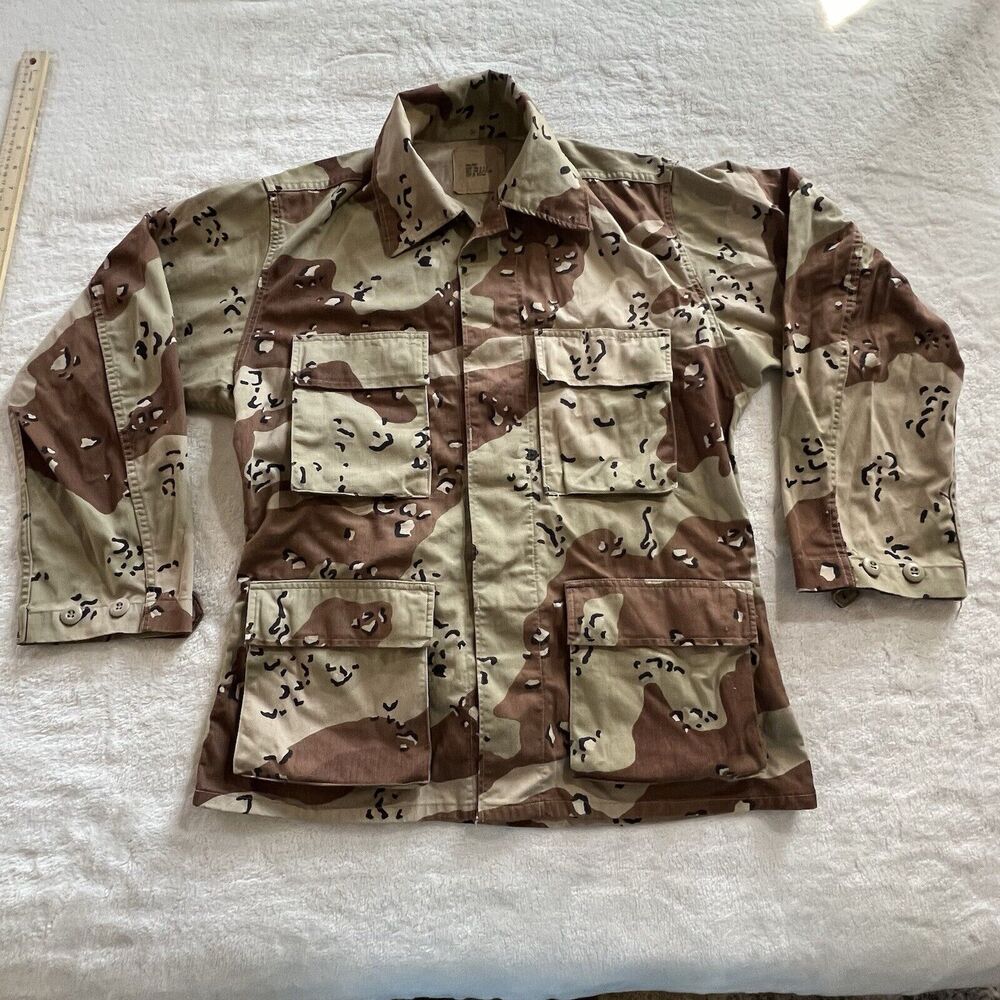 Vintage Authentic US Military Desert Camouflage Field Jacket U.S.Army Mil. Gear